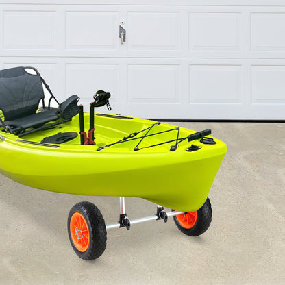 VEVOR Heavy Duty Kayak Cart, 280lbs Load Capacity, Detachable Canoe Trolley Cart With 10'' Solid Tires, Adjustable Width & Top Foam Protection, For Kayaks With Drain Holes Of 2.54cm And Above — product image 16