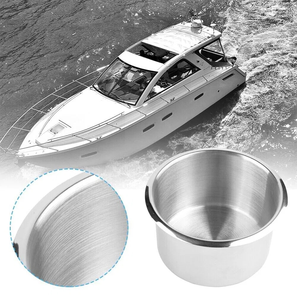 Universal Stainless Steel Cup Drink Holders for Car Boat Truck Marine Camper RV — product image 4