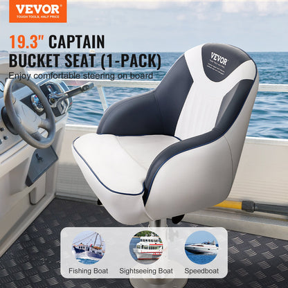 Captain Bucket Seat, Pontoon Boat Seat With Thickened Sponge Padding, Boat Captain Chair For Fishing Boat, Sightseeing Boat, Speedboat, Canoe, 1-Piece — product image 2