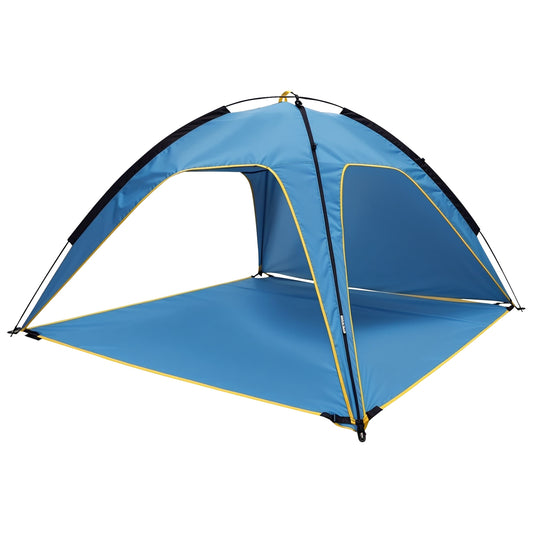1Pc 4-6 Person Beach Tent Canopy With 3 Door Openings Carry Bag UPF50 Waterproof For Beach Picnic Camping Hiking Adventure Fishing — product image 1