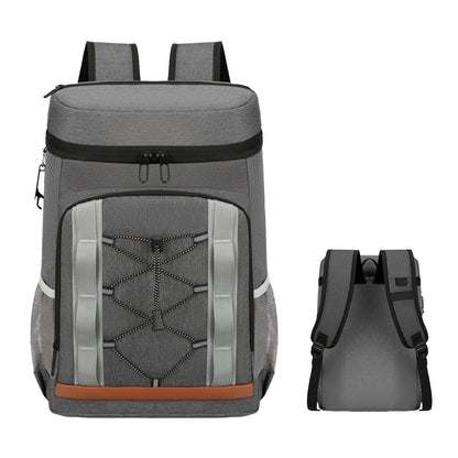Grey-Black Options 1Pc Cooler Backpack 36 Can Leakproof Insulated Cooler Backpack With 25L 6.6Gal For Picnic Camping Beach Hiking Fishing Travel — product image 6
