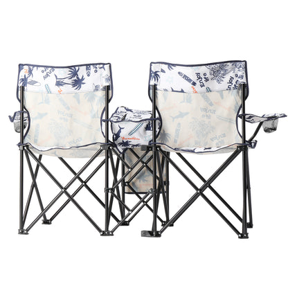 59x19.6x31in, Coconut Tree Pattern, Fishing Chair With Parasol, Camping Chairs — product image 14