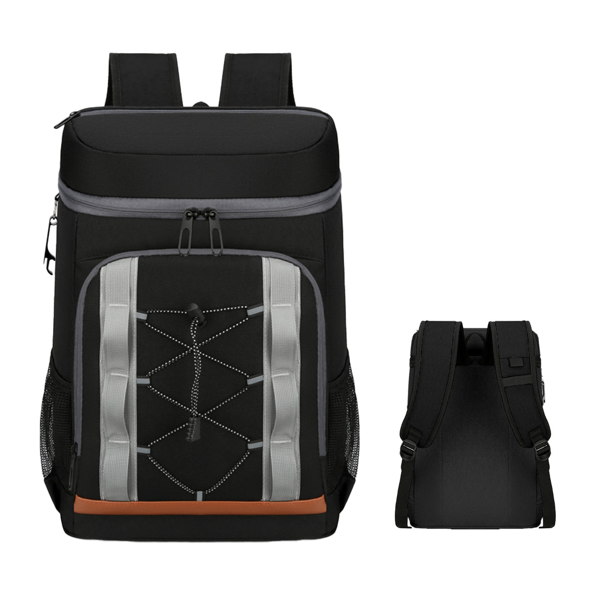 Grey-Black Options 1Pc Cooler Backpack 36 Can Leakproof Insulated Cooler Backpack With 25L 6.6Gal For Picnic Camping Beach Hiking Fishing Travel — product image 14