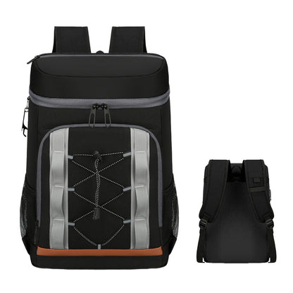 Grey-Black Options 1Pc Cooler Backpack 36 Can Leakproof Insulated Cooler Backpack With 25L 6.6Gal For Picnic Camping Beach Hiking Fishing Travel — product image 14