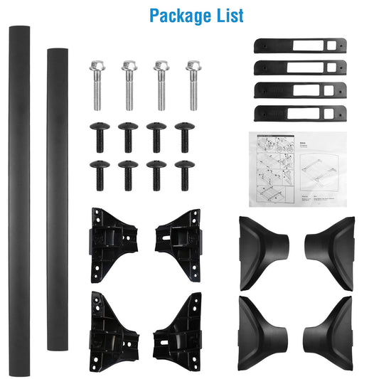Car Roof Rack Cross Bars Aluminum Alloy Cargo Carrier Rooftop Crossbars Fit For RAV4 2019-2024 With Side Rails For Cargo Carrier Bag Kayak Bike Snowboard — product image 2