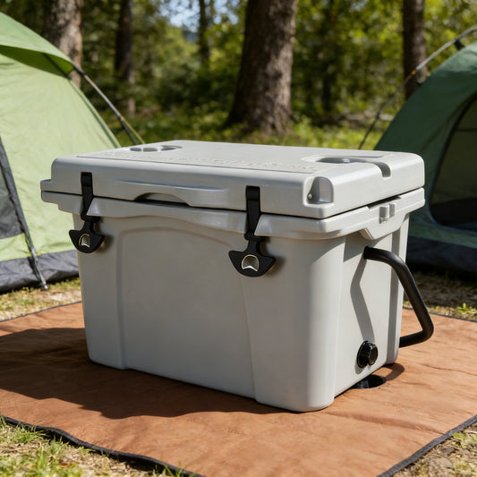 25QT Portable Cooler, Insulated Hard Cooler With Bottle Opener, Cup Holder, Forming Ruler, Travel, Beach, Camping, Fishing — product image 2