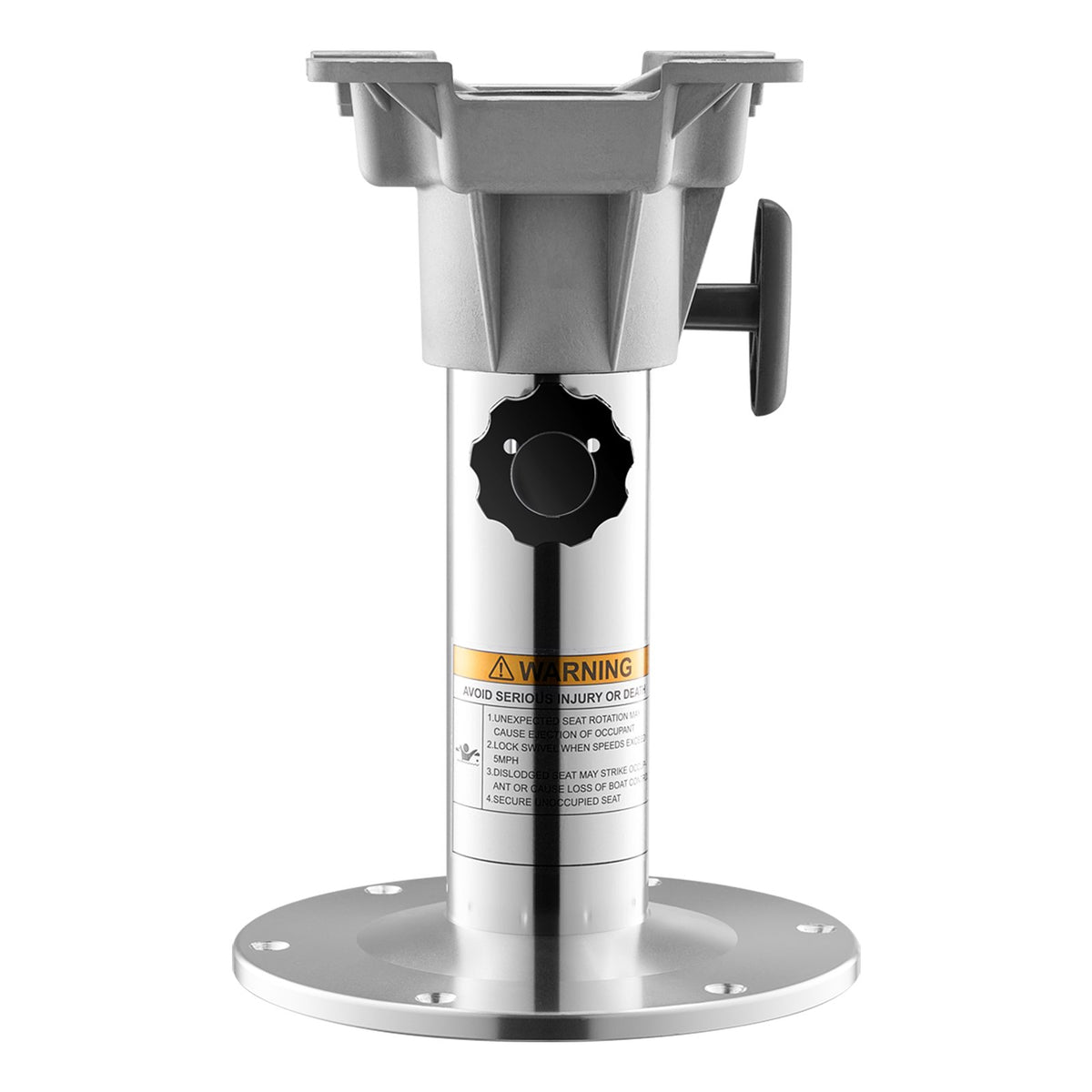 Boat Seat Pedestal, Adjustable Height From 12.76 To 18.7 Inches, Aluminum Alloy Boat Chair Base With Locking Design, Waterproof & Rust-resistant, Ideal For Fishing And Boating Enthusiasts — product image 6