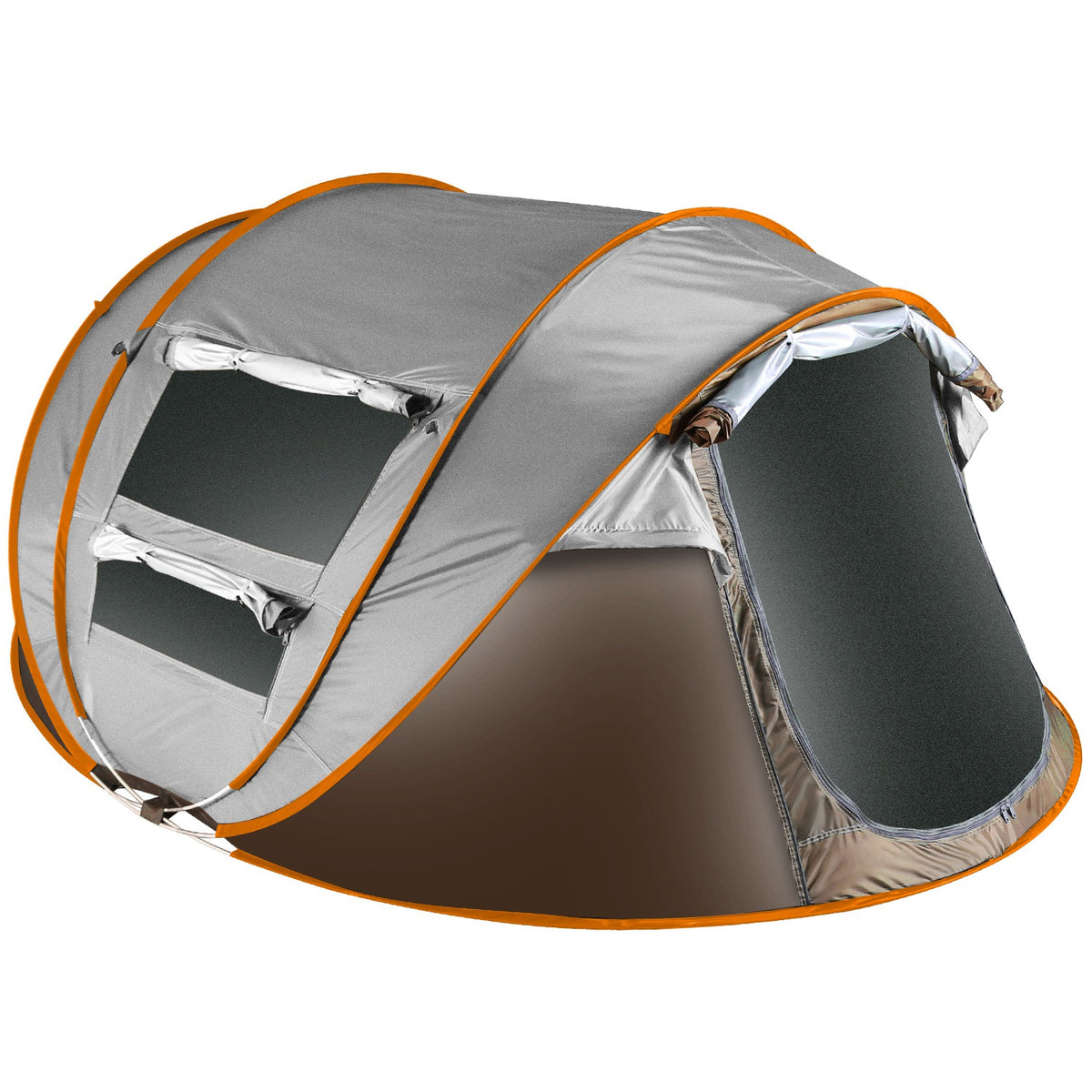1Pc 5-8 Person Tent Automatic Setup Camping Tent Waterproof Instant Setup Tent With 4 Mosquito Net Windows Carrying Bag For Hiking Climbing Adventure Fishing — product image 13