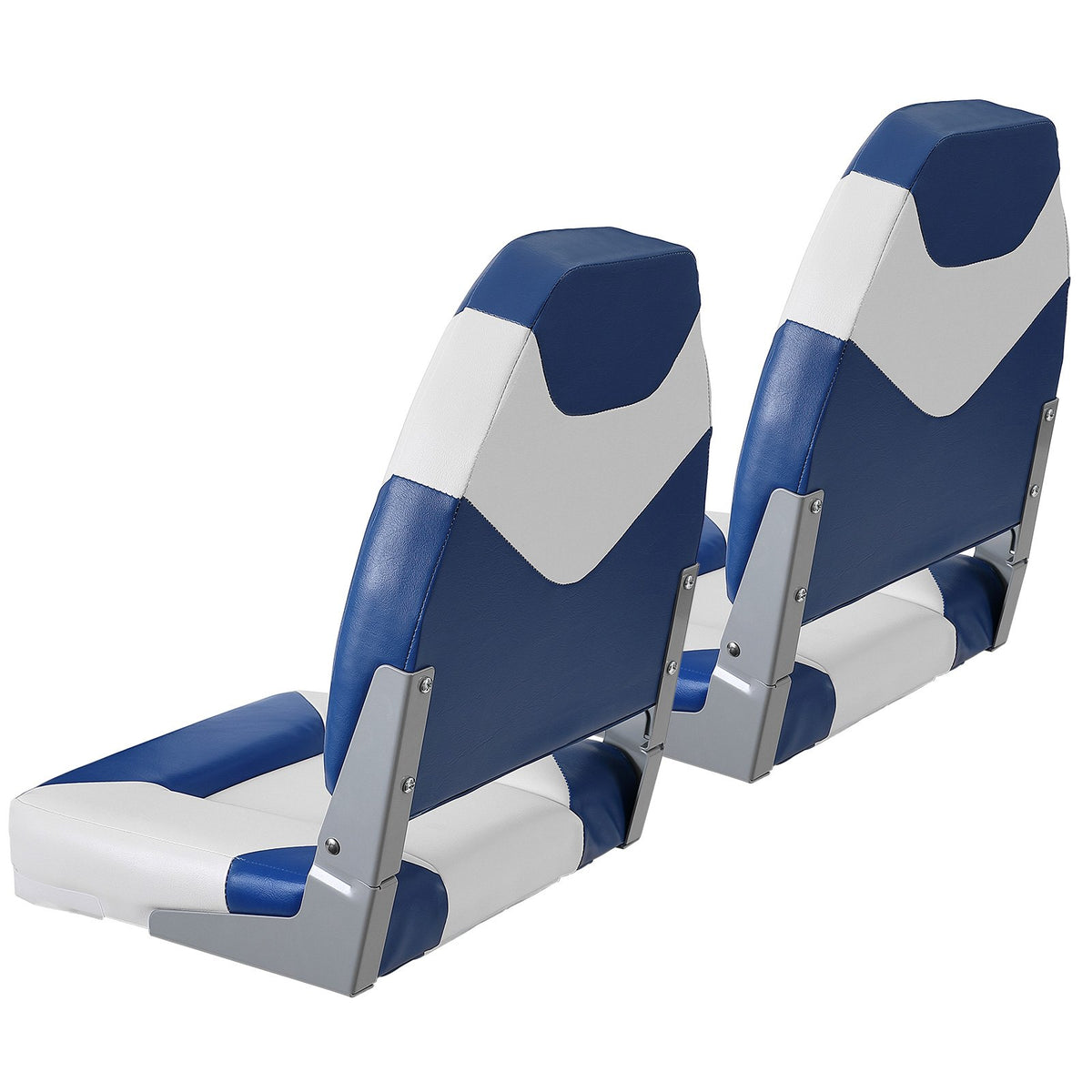 High Back Boat Seat, Folding Boat Chair With Thickened Sponge Padding And Hinge, Fold-Down Boat Captain Chairs For Fishing Boat, Sightseeing Boat, Speedboat, Canoe, 2-Pack — product image 4