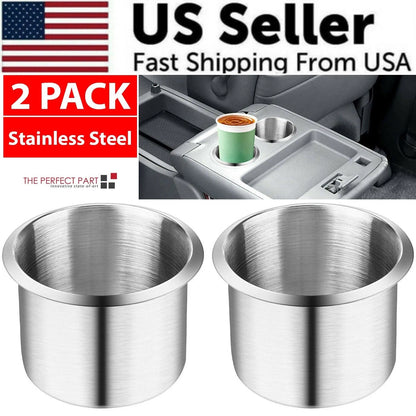 Universal Stainless Steel Cup Drink Holders for Car Boat Truck Marine Camper RV — product image 1