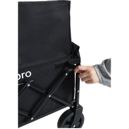 Expandable Dual- Layer Utility Wagon With Extra Space - 225lbs Grocery Cart For Camping Shopping Sports Gardening Fishing Black — product image 16