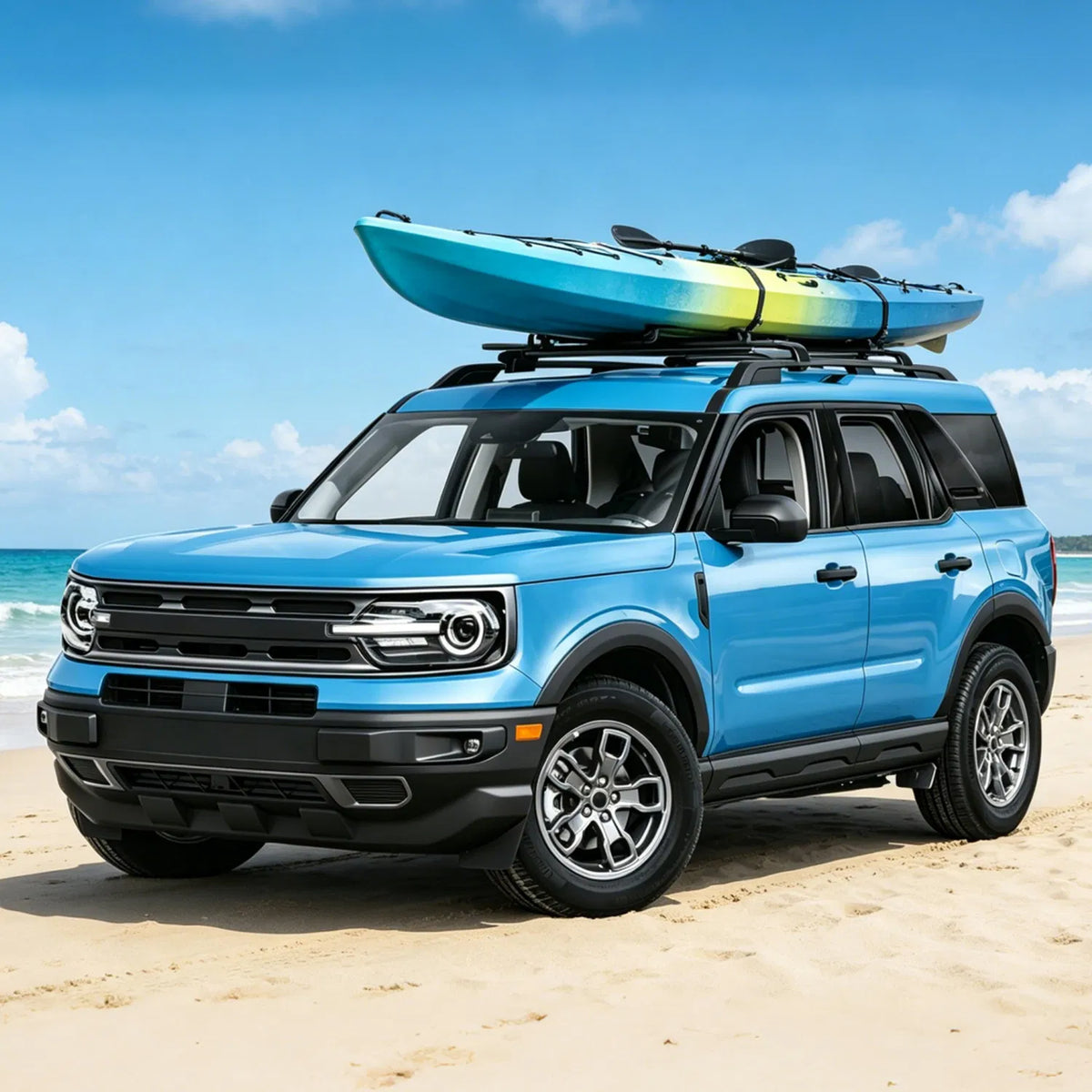 Roof Rack Cross Bars Fit for Ford Bronco Sport 2021-2026 On-Road Off-Road Aluminum Lockable Car Roof Crossbar Set for Factory Raised Side Rails 396LBS Capacity for Luggage Kayak Bike — product image 13