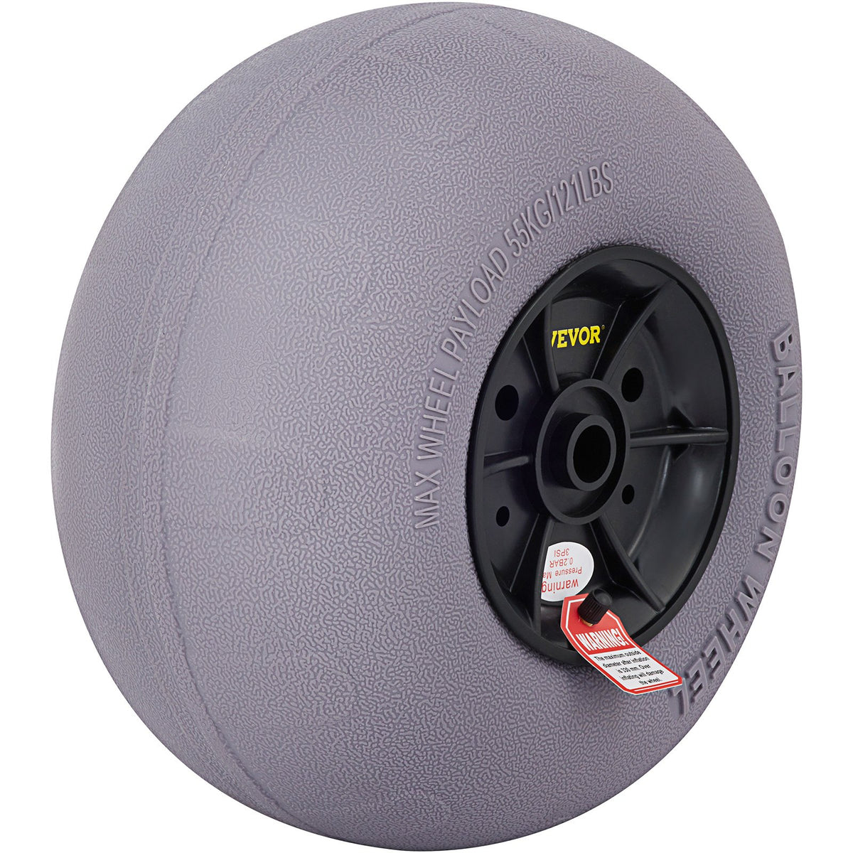 Beach Balloon Wheels, 13 Inch Replacement Sand Tires, TPU Cart Tires For Kayak Dolly, Canoe Cart And Buggy With Free Air Pump, 2-Pack — product image 6