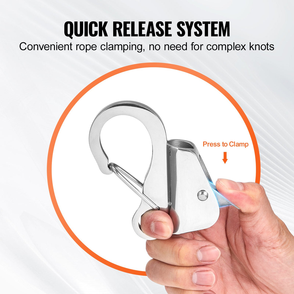 Boat Anchor Hook, 304 Stainless Steel Slide Anchor, Knotless Anchor System With Quick Release, Boat Anchor Hook Clips For — product image 6