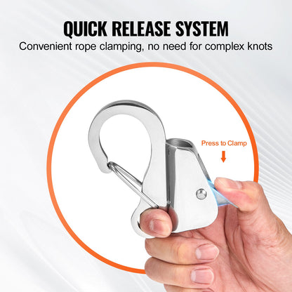 Boat Anchor Hook, 304 Stainless Steel Slide Anchor, Knotless Anchor System With Quick Release, Boat Anchor Hook Clips For — product image 6