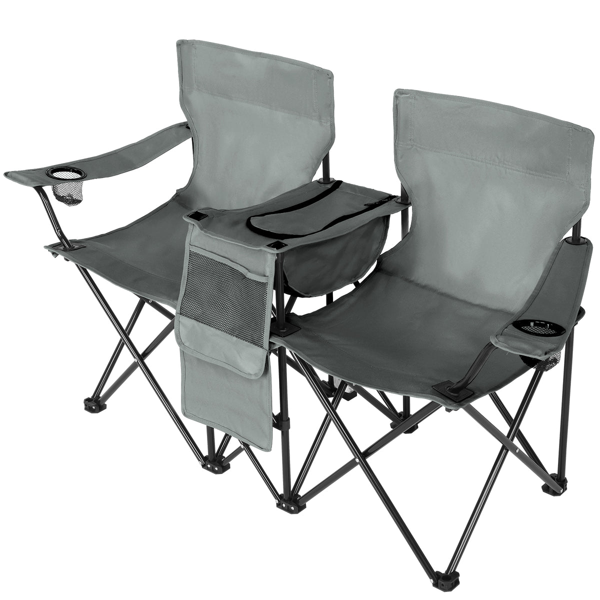 59x19.6x31in, Grey, Fishing Chair, Iron Stand, Oxford Cloth 85kg With Parasol — product image 28