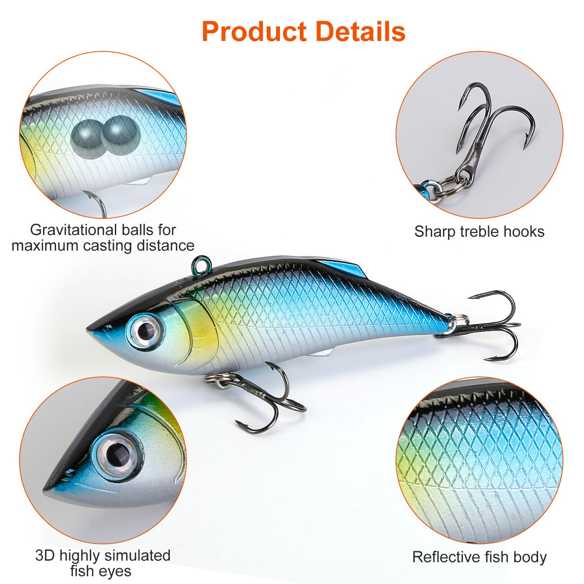 383Pcs Fishing Lures Tackle Box Bass Fishing Animated Lure Crankbaits Spinnerbaits Soft Plastic Worm Saltwater Freshwater Fishing Kit — product image 8