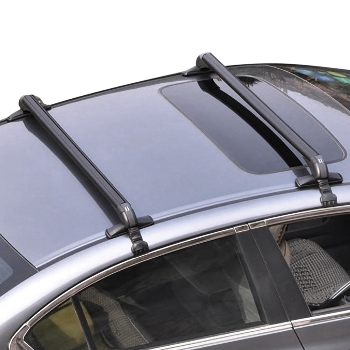 2PCS Universal 110cm 43-inch Car Roof Rack Cross Bar With Anti-Theft Lock Adjustable Window Frame For Bike Kayak Cargo Luggage — product image 7