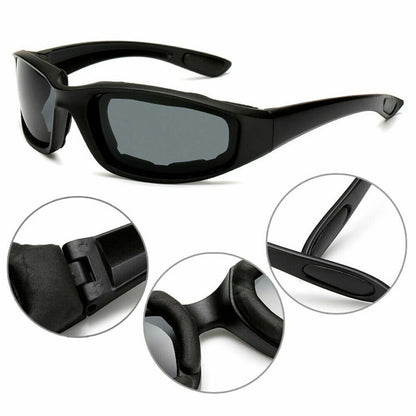 Cycling Sunglasses Chopper Outdoor Sports Glasses For Men Wrap Around UV400 Protection For Fishing Driving Glasses Windproof Gray Lens 3 Pack — product image 4