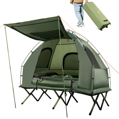 Foldable Outdoor Camping Tent Cot With Air Mattress And Sleeping Bag For Camping, Hiking, Fishing And Other Outdoor Activities — product image 2