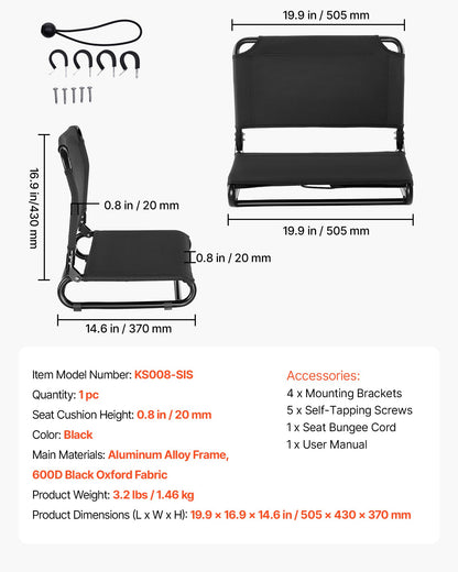 Kayak Seat, Folding Kayak Seat With Comfortable Back Support, Aluminum Alloy Frame & 600D Oxford Fabric, Easy Assembly For Paddling, Fishing And Recreational Kayaking — product image 1