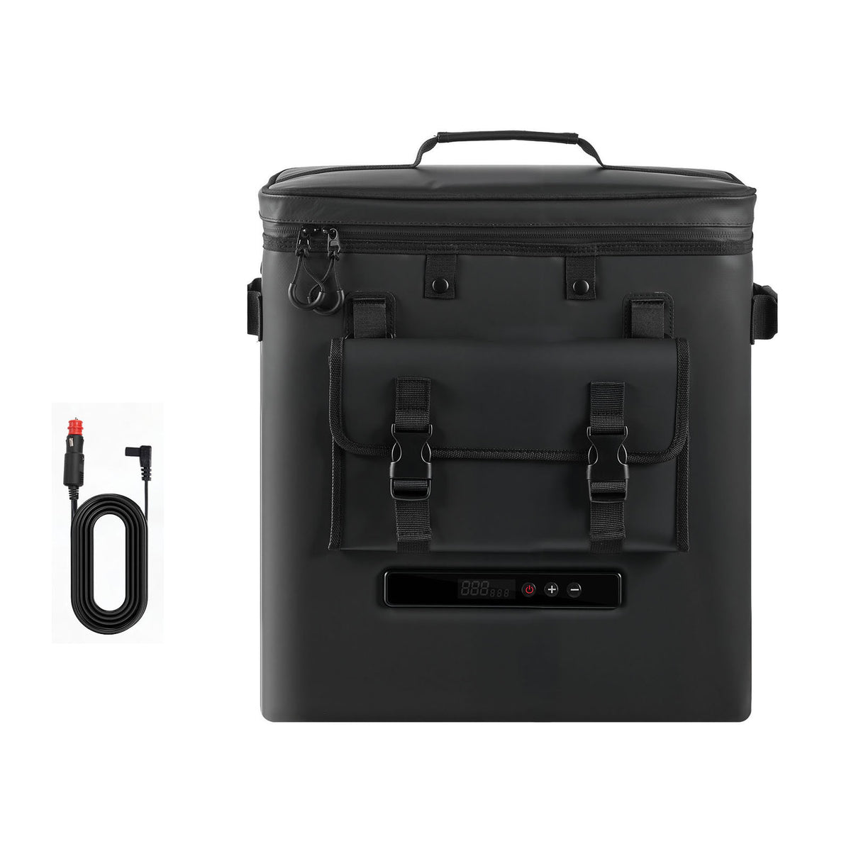 12 Volt Refrigerator, 13.7 QT/ 13L Car Fridge, Portable Electric Freezer Compressor, 12V/24V DC, 21℉ To 50℉/ -6℃ To 10℃, For Truck Van RV SUV Boat Travel Camping Road Trips — product image 1