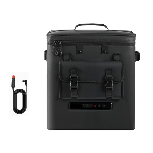12 Volt Refrigerator, 13.7 QT/ 13L Car Fridge, Portable Electric Freezer Compressor, 12V/24V DC, 21℉ To 50℉/ -6℃ To 10℃, For Truck Van RV SUV Boat Travel Camping Road Trips — product image 1