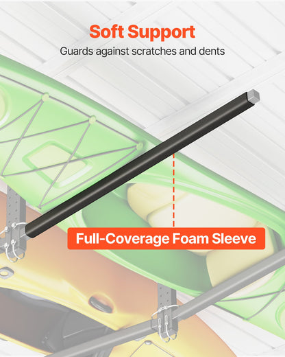 Kayak Storage Rack For 2 Kayaks, Holds Up To 250 Lbs, Heavy Duty Adjustable Ceiling Rack For Garage Ceiling Mount, Overhead Garage Storage Hanger For Canoe, Ladder, SUP, Surfboard & Paddleboard — product image 5