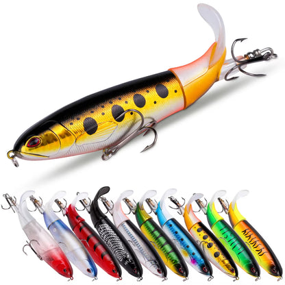 10pcs 1set 35g 14cm Topwater Fishing Lure Kit With Lifelike Swiveling Tail Vibrant Realistic Bait For Freshwater & Saltwater — product image 11