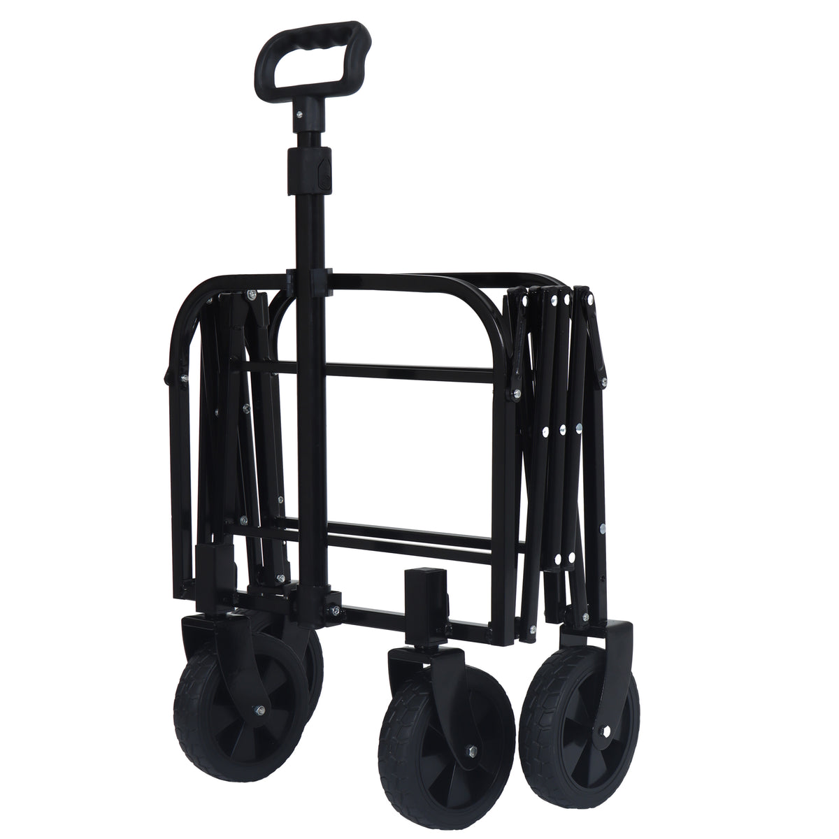 Expandable Dual- Layer Utility Wagon With 100 Extra Space - Grocery Cart For Camping Shopping Sports Gardening Fishing Supports 225lbs Beige — product image 21
