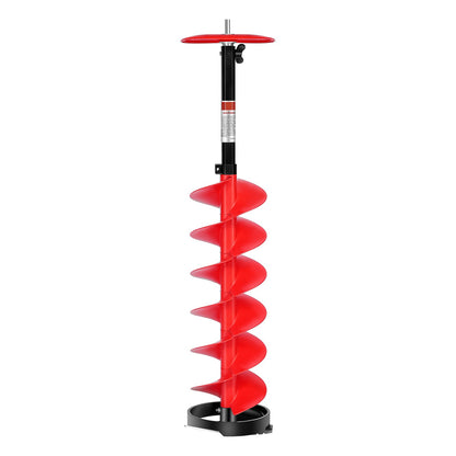 Ice Auger Drill Bit, 8in Diameter 39in Length, Cordless Nylon Ice Fishing Augers With Extra 13.4in Extension Rod, Drill Adapter, Top Plate And Blade Guard — product image 1