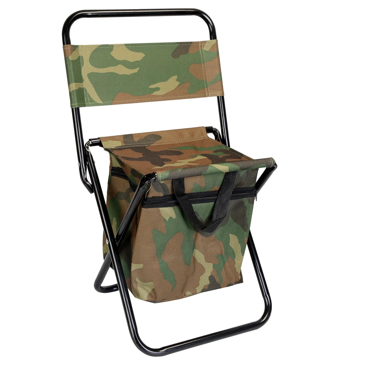 Foldable Fishing Chair With Backrest Built-In Cooler Bag Portable Handle Outdoor Lightweight Fishing Stool For Camping Hiking Hunting — product image 11