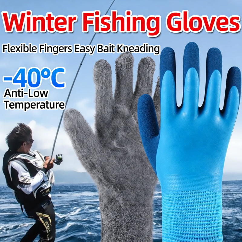 2pcs Winter Warm Gloves Skiing Cold Storage Waterproof Fishing Plush Wear Resistant Winter Thick Anti Freezing Gloves Ski — product image 9