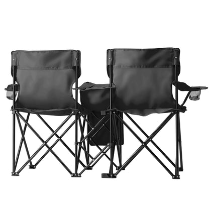 Black Fishing Chair Iron Bracket Oxford Cloth 85kg With Sunshade — product image 8