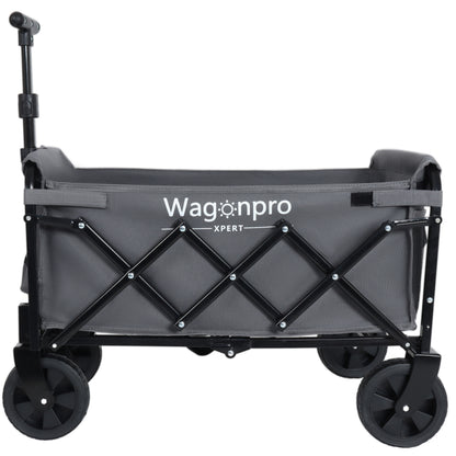 Expandable Dual- Layer Utility Wagon With Extra Space - 225lbs Grocery Cart For Camping Shopping Sports Gardening Fishing Gray — product image 5