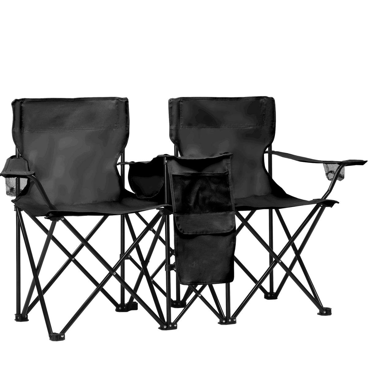 Black Fishing Chair Iron Bracket Oxford Cloth 85kg With Sunshade — product image 32