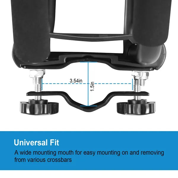 1 Pair Universal J-Bar Kayak Carrier 220LBS Load Heavy Duty Canoe Car Top Mount Carrier Roof Rack With 2Pcs Tie Down Straps — product image 2