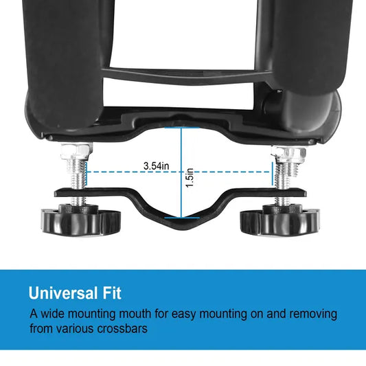 1 Pair Universal J-Bar Kayak Carrier 220LBS Load Heavy Duty Canoe Car Top Mount Carrier Roof Rack With 2Pcs Tie Down Straps — product image 2