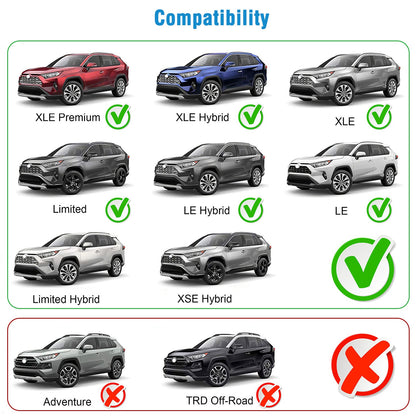Car Roof Rack Cross Bars Aluminum Alloy Cargo Carrier Rooftop Crossbars Fit For RAV4 2019-2024 With Side Rails For Cargo Carrier Bag Kayak Bike Snowboard — product image 6