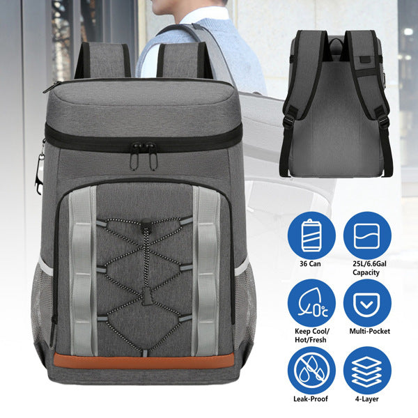 Cooler Backpack 36 Can Leakproof Insulated Cooler Backpack With 25L-6.6Gal For Picnic Camping Beach Hiking Fishing Travel — product image 12
