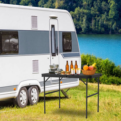Lightweight Folding Camping Table, 16.15in-25.9in Adjustable Height, 88 Lbs Weight Capacity, Portable Outdoor Table for Backyard, BBQ, Fishing, Camping and Picnic — product image 6