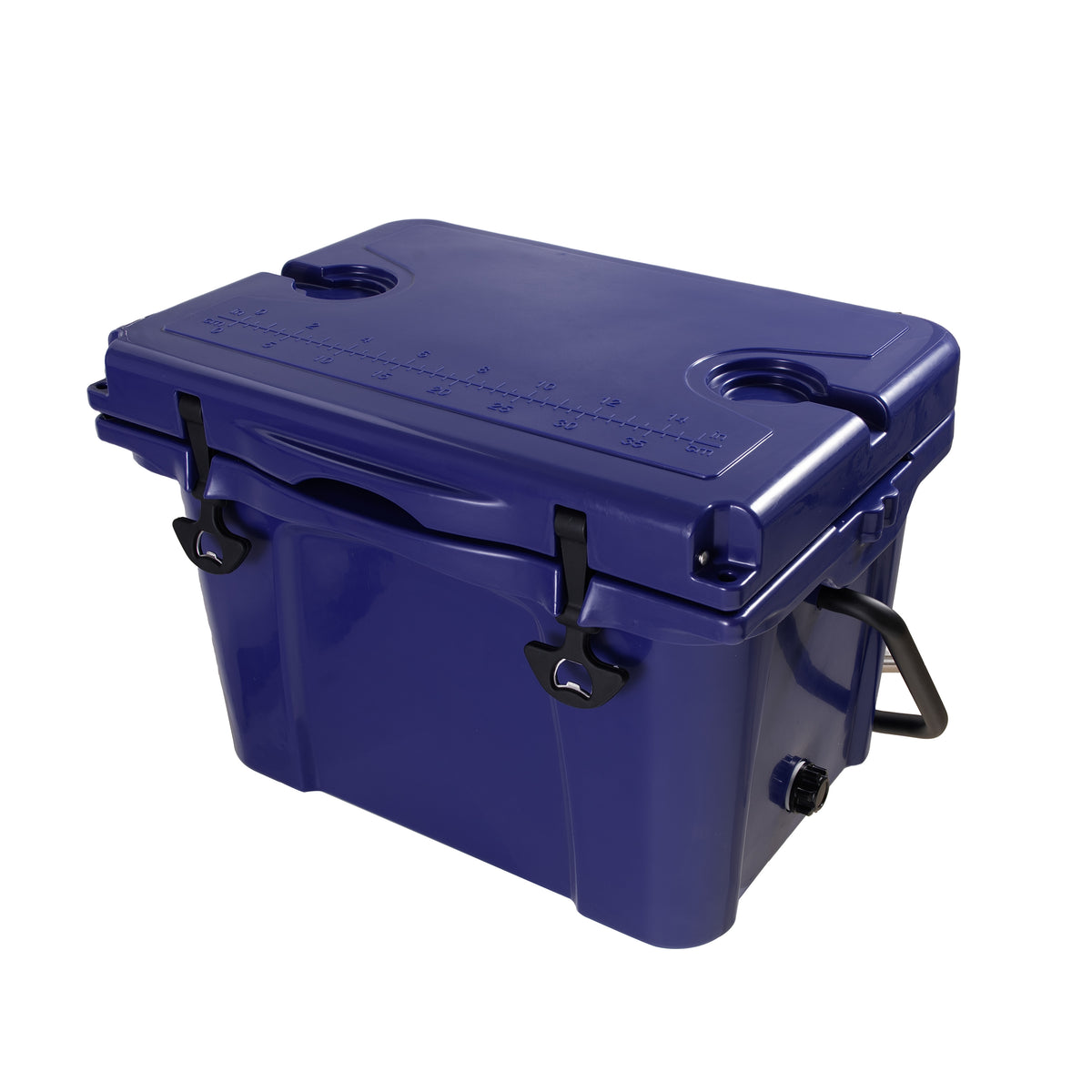 25QT Portable Cooler, Insulated Hard Cooler With Bottle Opener, Cup Holder, Forming Ruler, Travel, Beach, Camping, Fishing — product image 12