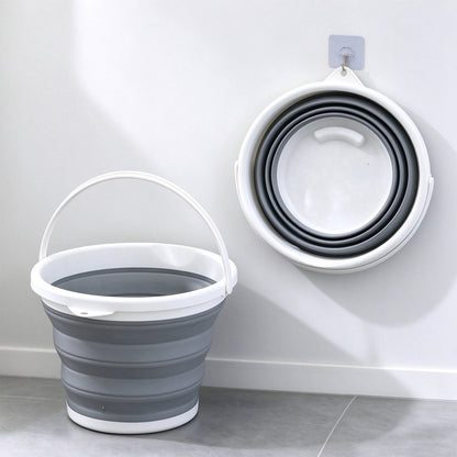 Portable Collapsible Silicone Bucket, Foldable Water Basin, Large Capacity Wash Pail For Car Washing, Fishing, Household Water Storage, Home Bath Cleaning — product image 1