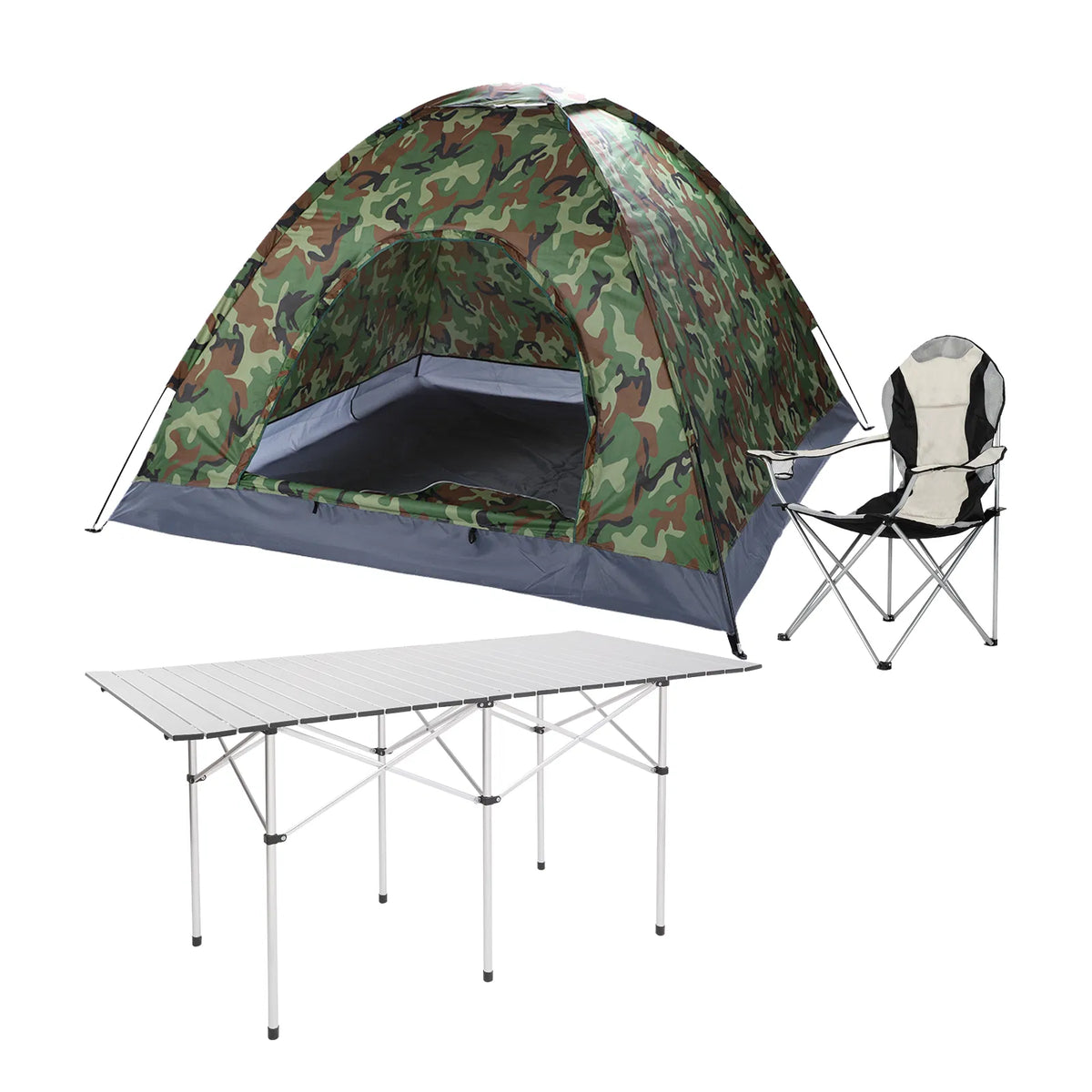 Medium Camping Chair Fishing Chair Folding Chair Black Gray — product image 18