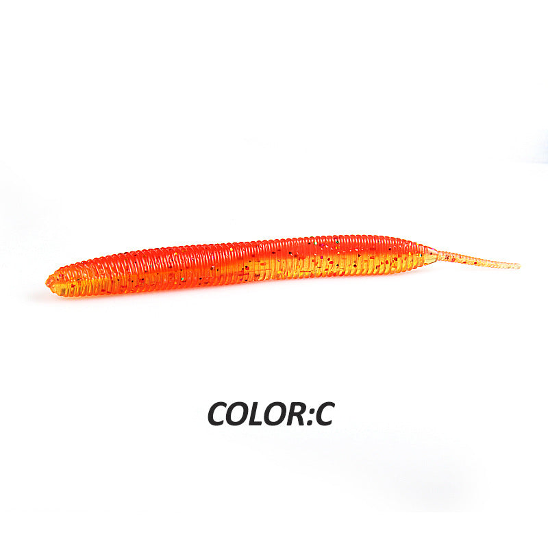 Larva 7.4cm10CM Road Subsoft Bait Monochrome Salt