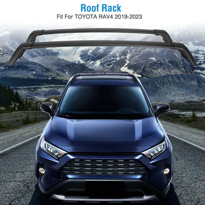 Car Roof Rack Cross Bars Aluminum Alloy Cargo Carrier Rooftop Crossbars Fit For RAV4 2019-2024 With Side Rails For Cargo Carrier Bag Kayak Bike Snowboard — product image 5