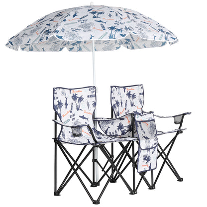 59x19.6x31in, Coconut Tree Pattern, Fishing Chair With Parasol, Camping Chairs — product image 19