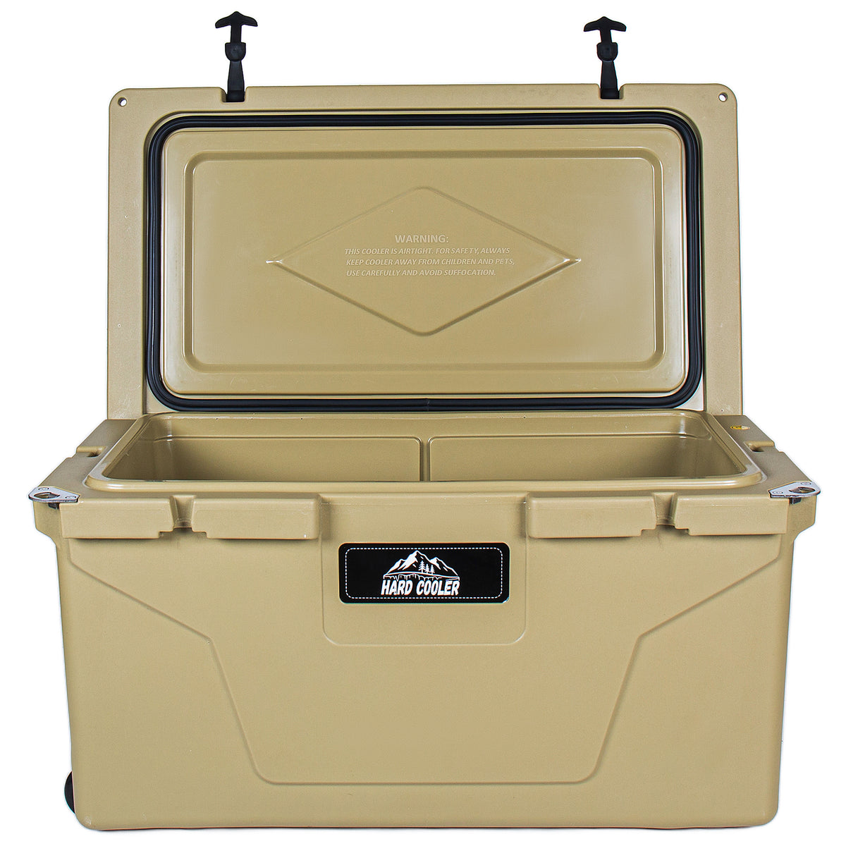 85 Quart Khaki Cooler, Bear-Resistant Rotomolded Ice Chest - Ultra-Tough Insulated Cooler With 6-Day Ice Retention For Camping, Fishing, Job Site & Off-Grid Adventures — product image 7